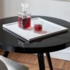 Vassoio Quadrato Finn in Laccato Lucido Bianco