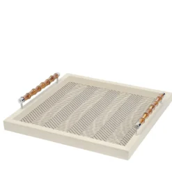 Vassoio quadrato in cotone cerato Frida