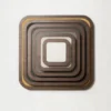 Vassoio quadrato Lloyd N. 2 in beige e noce