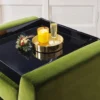 Vassoio quadrato Paolino in laccato nero lucido