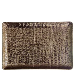 VASSOIO RETTANGOLARE COCCO - BRONZO