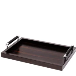 Vassoio rettangolare Diana Ebony Small