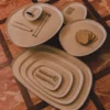 Vassoio rettangolare extra large Maris Natural Tones di Kelly Wearstler