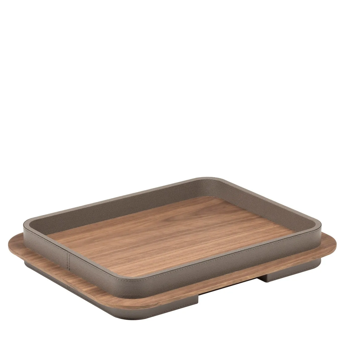Vassoio rettangolare Lloyd N. 3 con cornice beige