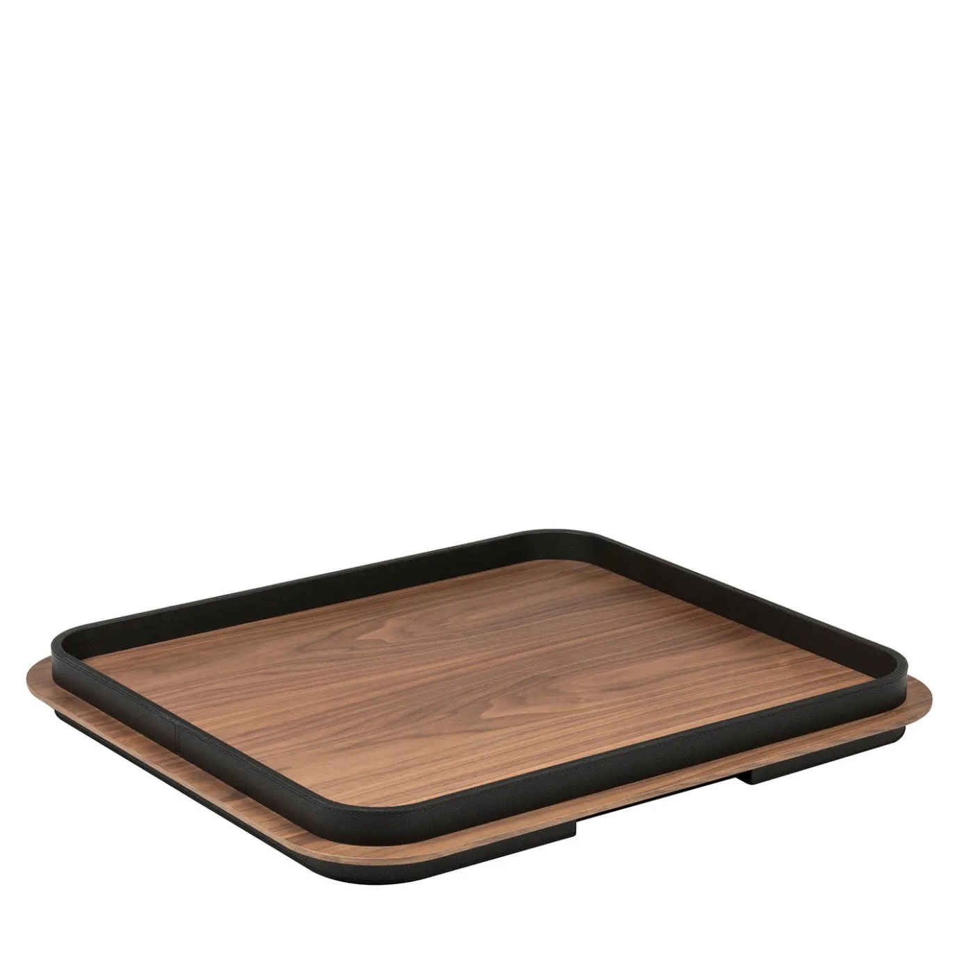 Vassoio rettangolare Lloyd N. 6 con cornice nera