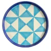Vassoio rotondo azzurro