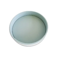 Vassoio rotondo azzurro a strisce