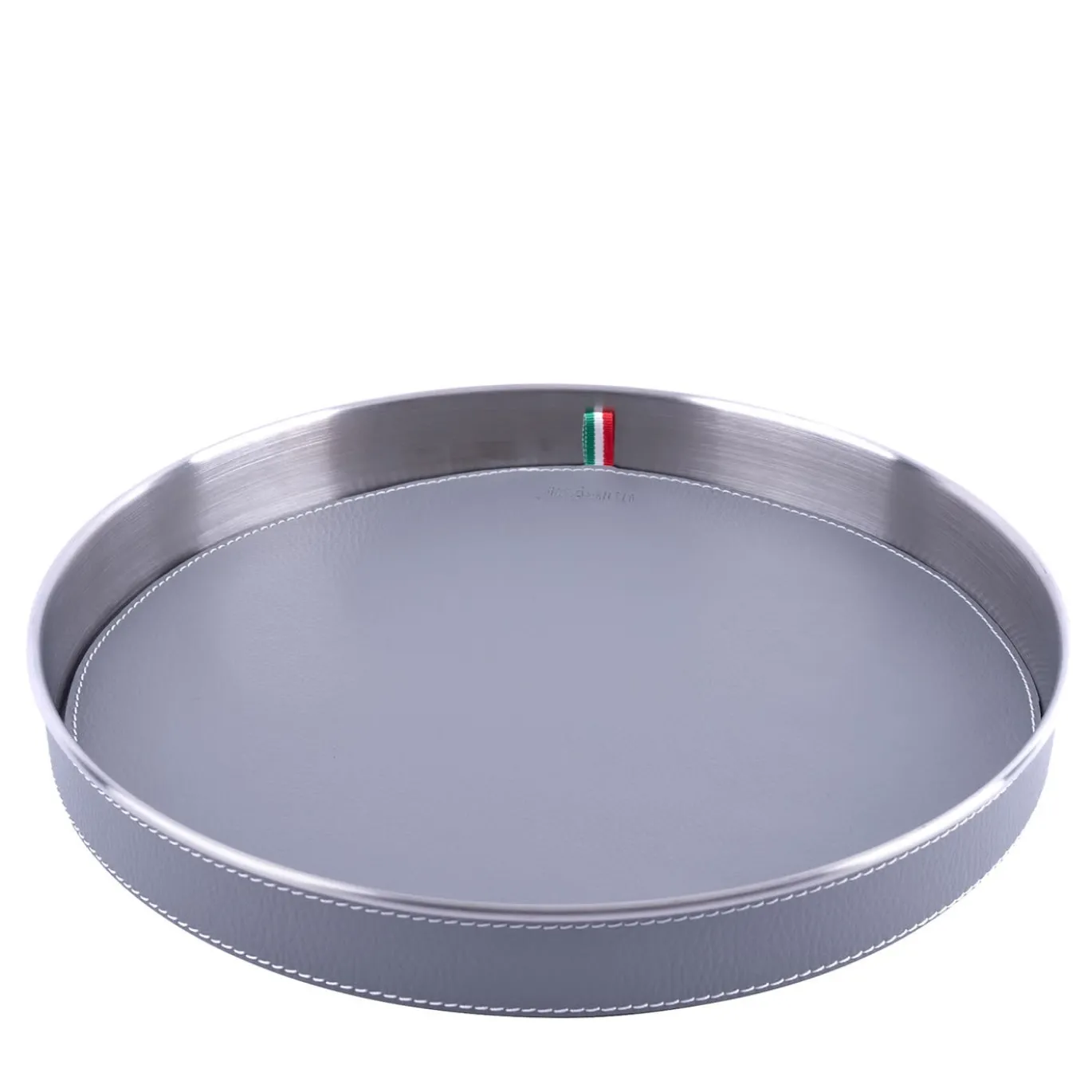 Vassoio rotondo grigio medio