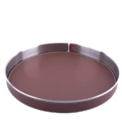 Vassoio rotondo medio beige