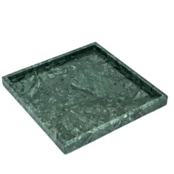 Vassoio Set da Bagno in Marmo Verde