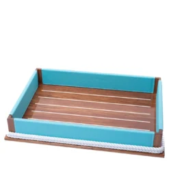 Vassoio XL rettangolare azzurro #1