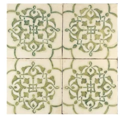 Verde Collina Set di 4 piastrelle #8