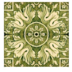 Verde Collina Set di 4 piastrelle #6