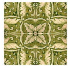 Verde Collina Set di 4 piastrelle #4