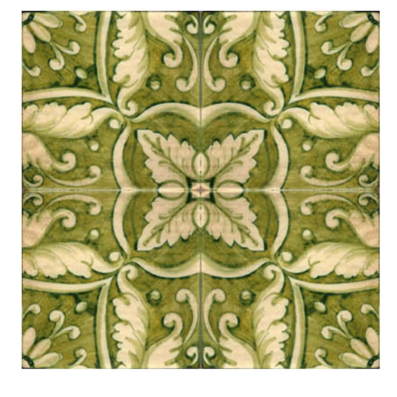 Verde Collina Set di 4 piastrelle #4