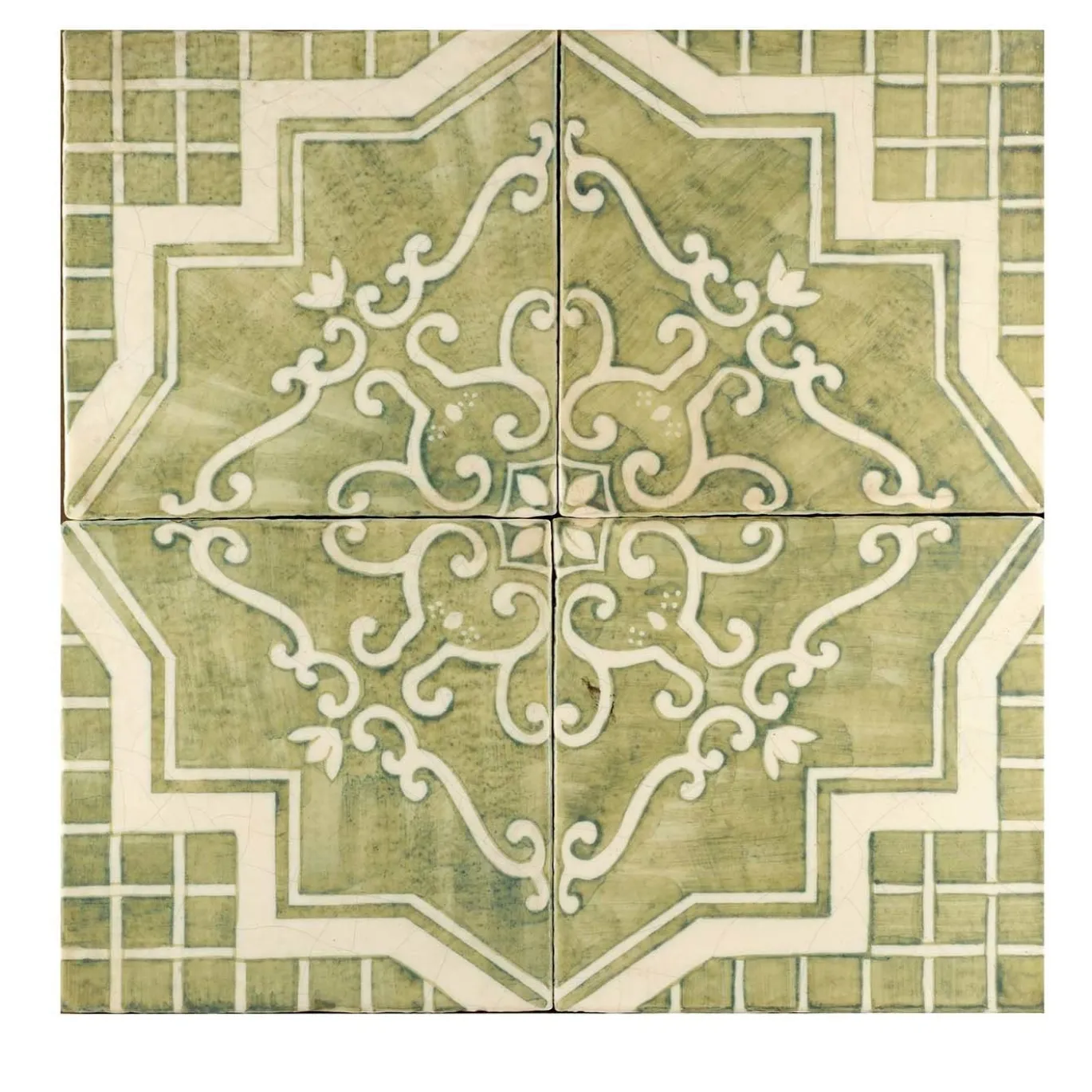 Verde Collina Set di 4 piastrelle #3