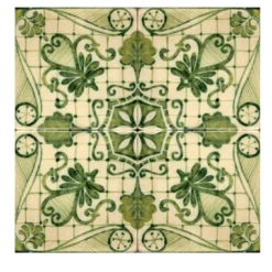 Verde Collina Set di 4 piastrelle #1