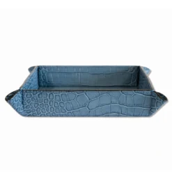 Videopoche blu croco