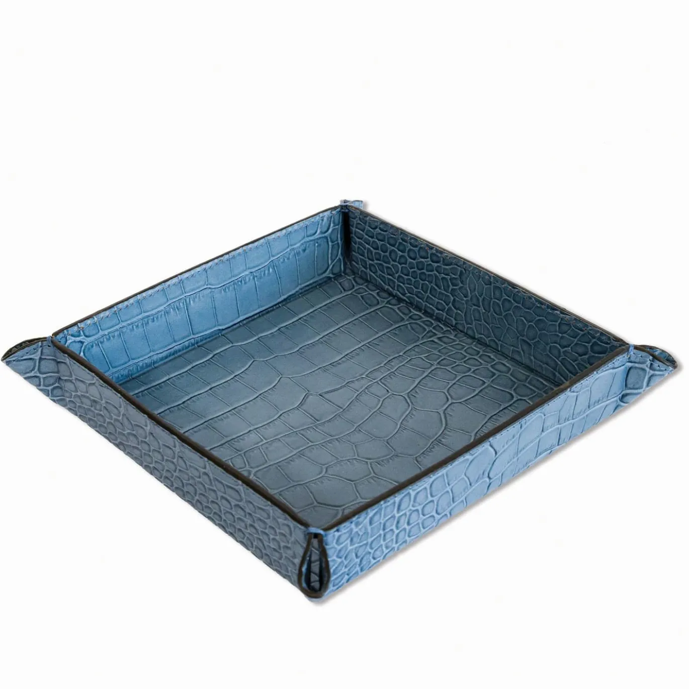 Videopoche blu croco