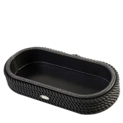 Videopoche ovale nera grande
