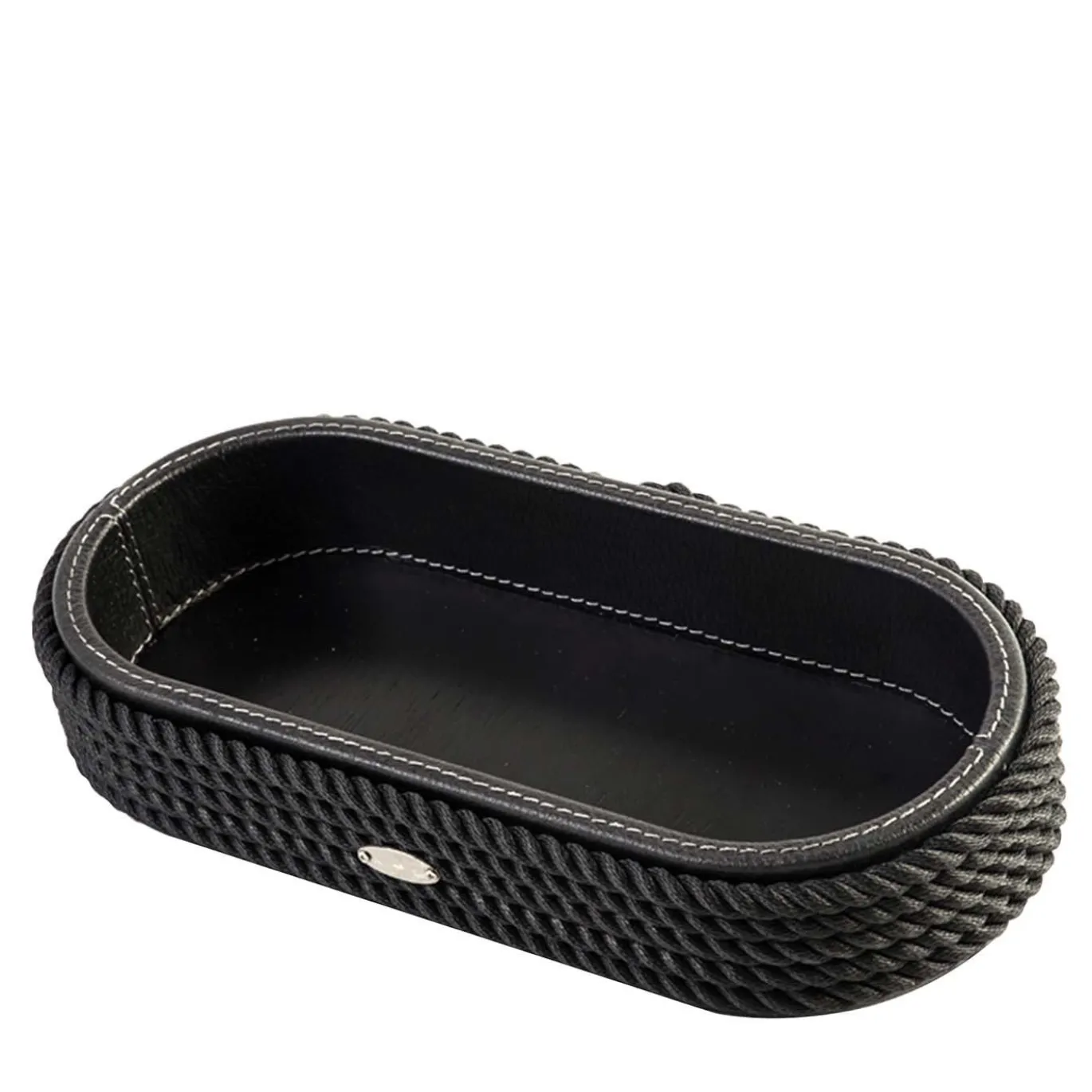 Videopoche ovale nera grande