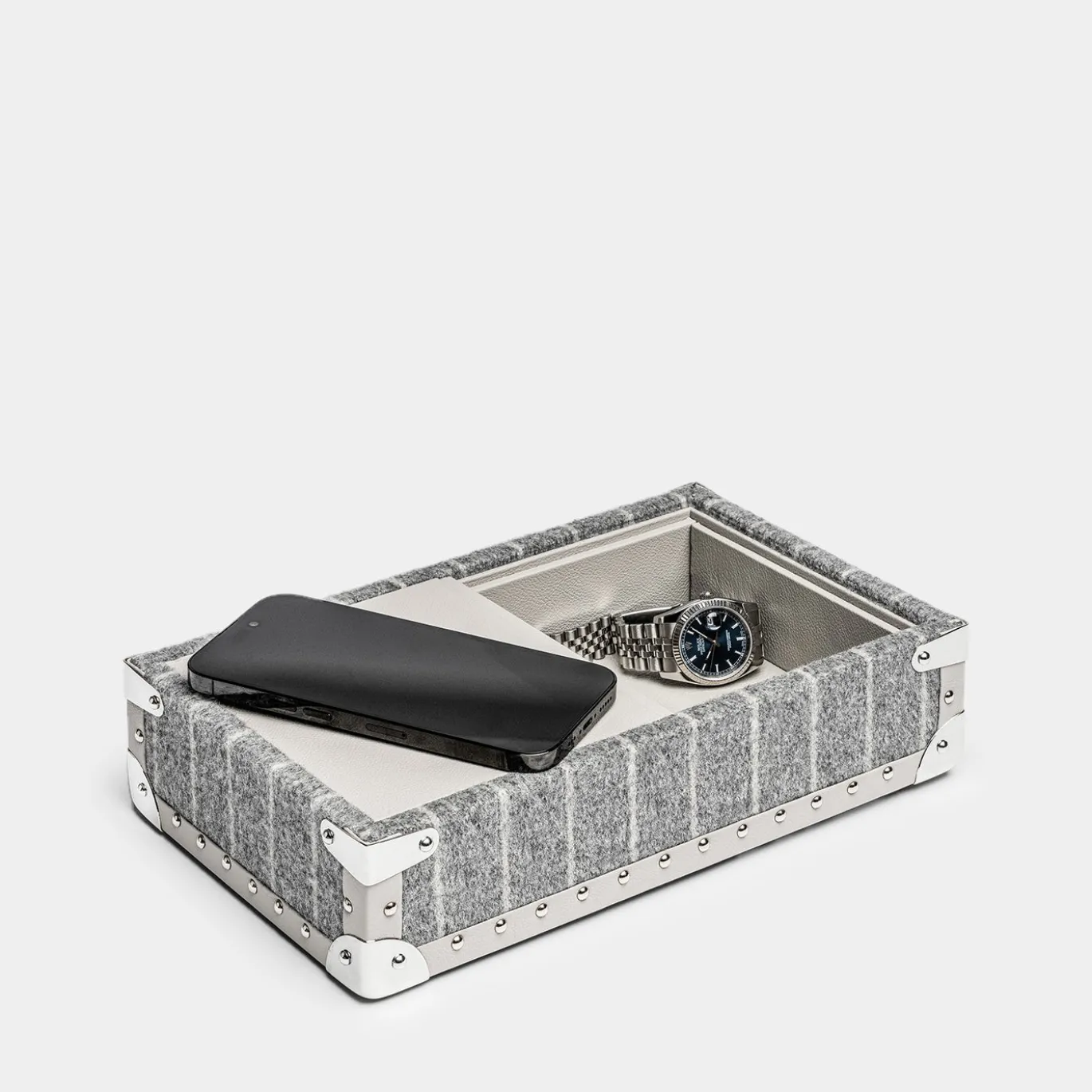Videpoche con Carica batterie Grigio piccolo Baul