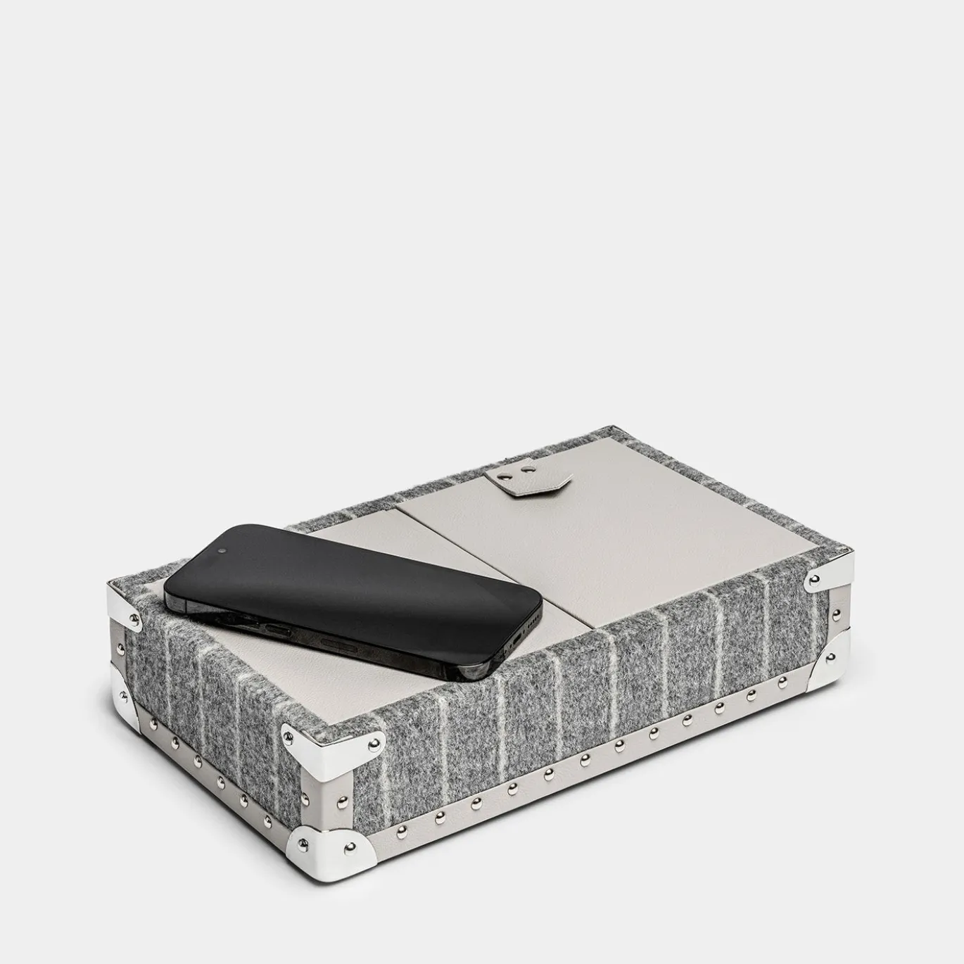 Videpoche con Carica batterie Grigio piccolo Baul