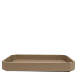 Vide-poche Del Monte grande in pelle Beige Tamarone