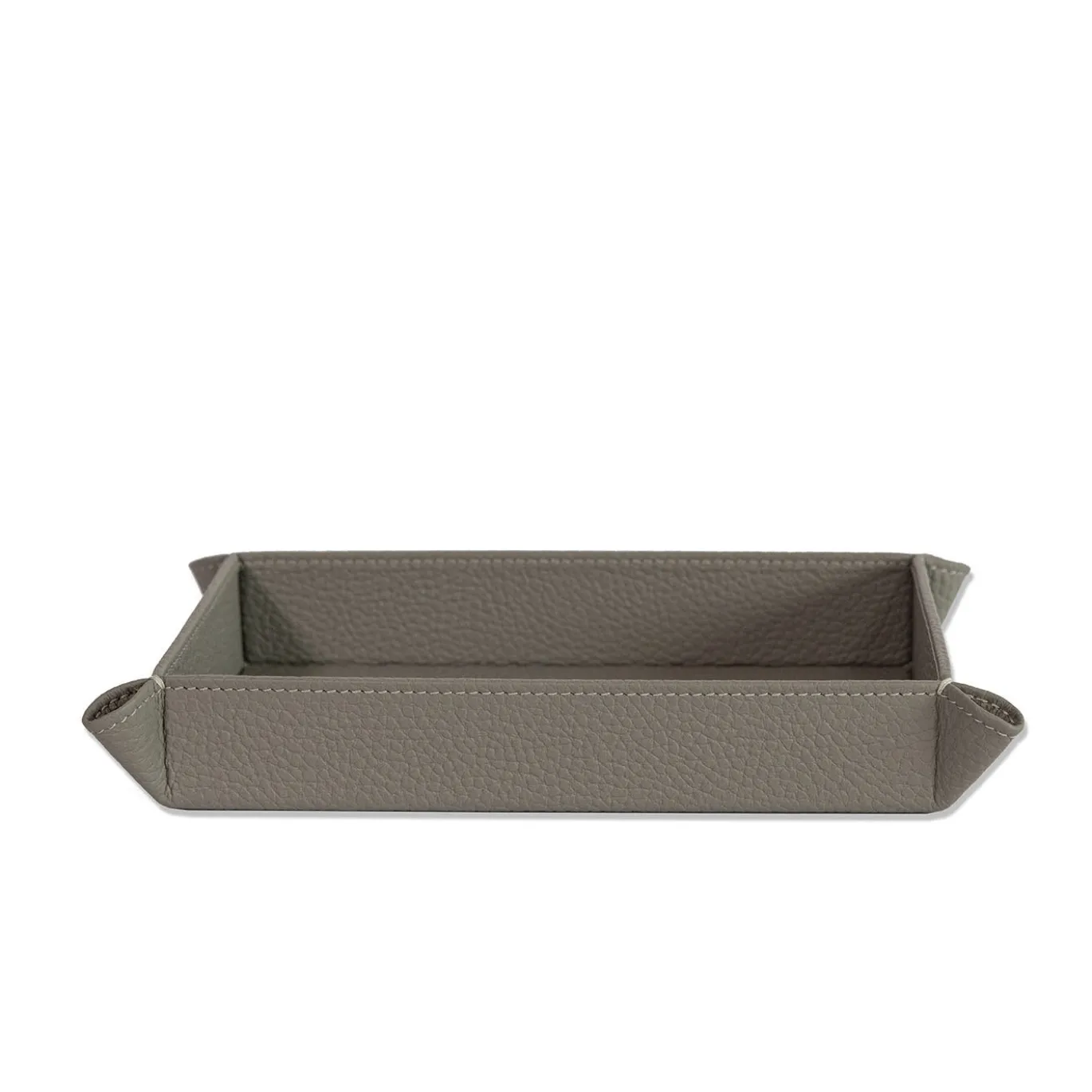 Vide-Poche Michelangelo 19 in pelle grigio luna
