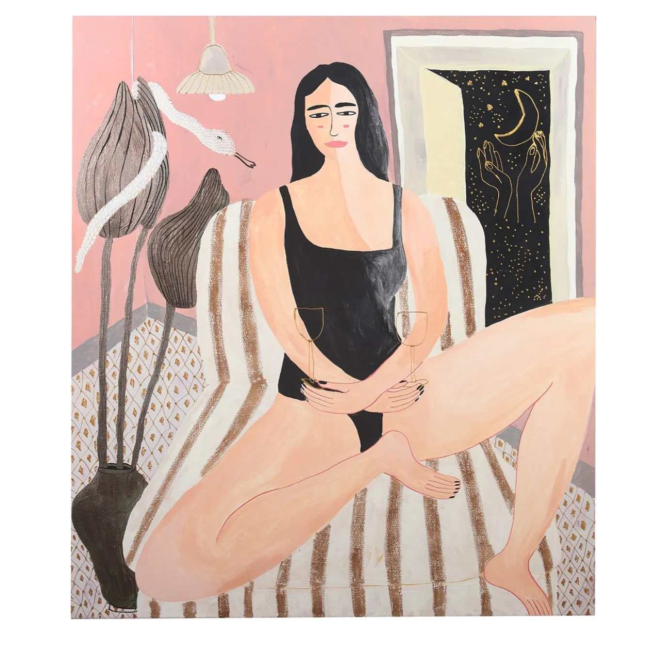 Vino e Stelle Pittura policroma