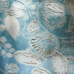 Vite Light Blue Carta da parati dipinta a mano