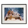 Vuccino e Rava Stampa con cornice di Slim Aarons