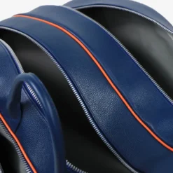 Zaino da Tennis in Pelle Blu Classic