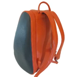 Zaino in pelle arancione e blu per Padel e Pickleball