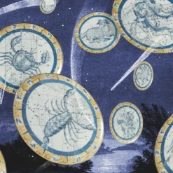 Zodiacus piatto decorativo in porcellana Pesci