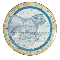 Zodiacus piatto decorativo in porcellana Leone