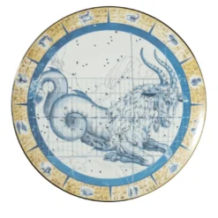 Zodiacus piatto decorativo in porcellana Capricorno
