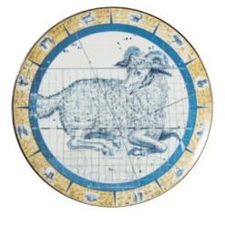Zodiacus piatto decorativo in porcellana Ariete