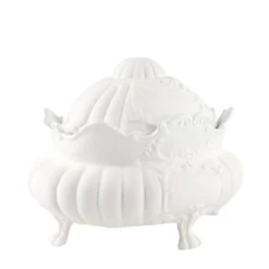 Zuppiera Futura 18 in ceramica bianca